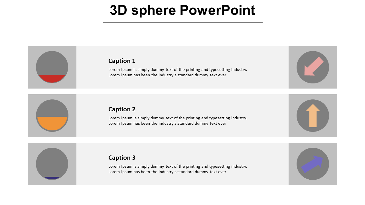 Simple 3D Sphere PowerPoint Template Designs